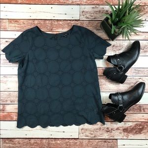 BOGO: Madewell Scalloped Hem Top